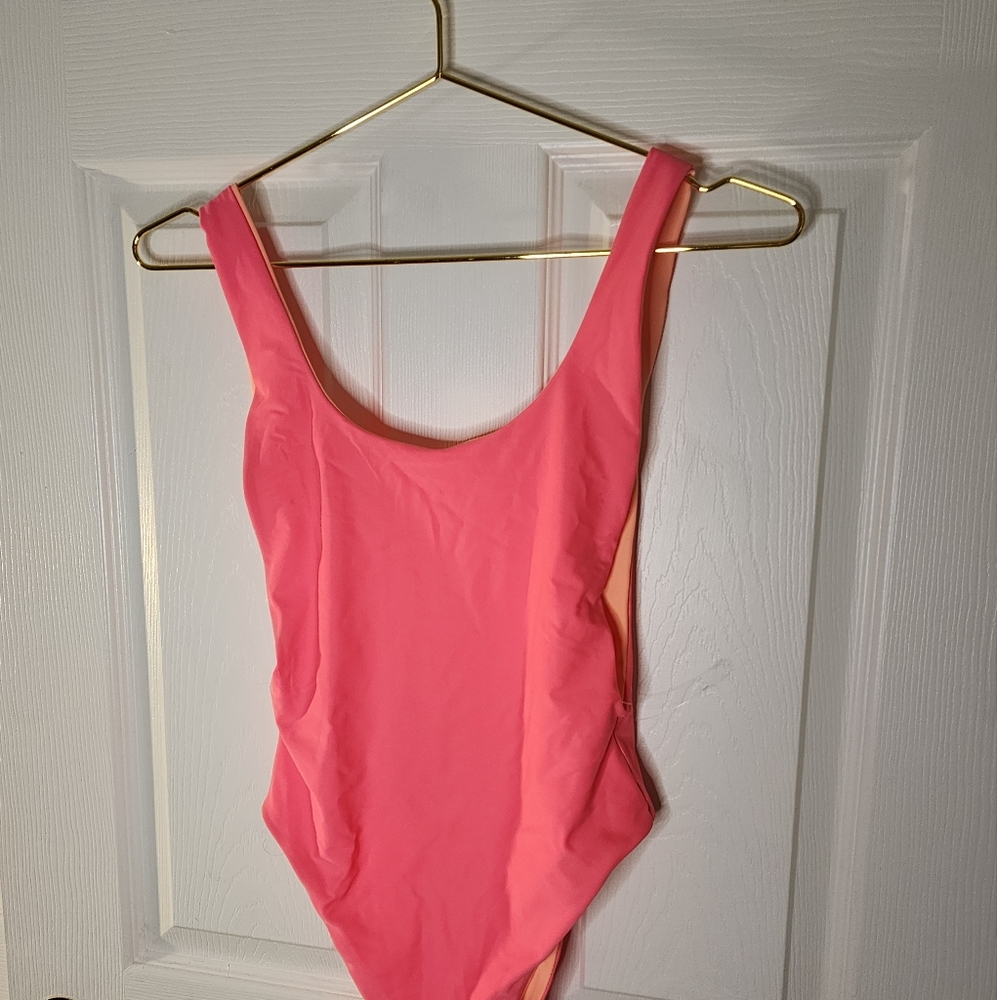 Pixi Pink Bodysuit with Scoop Neckline